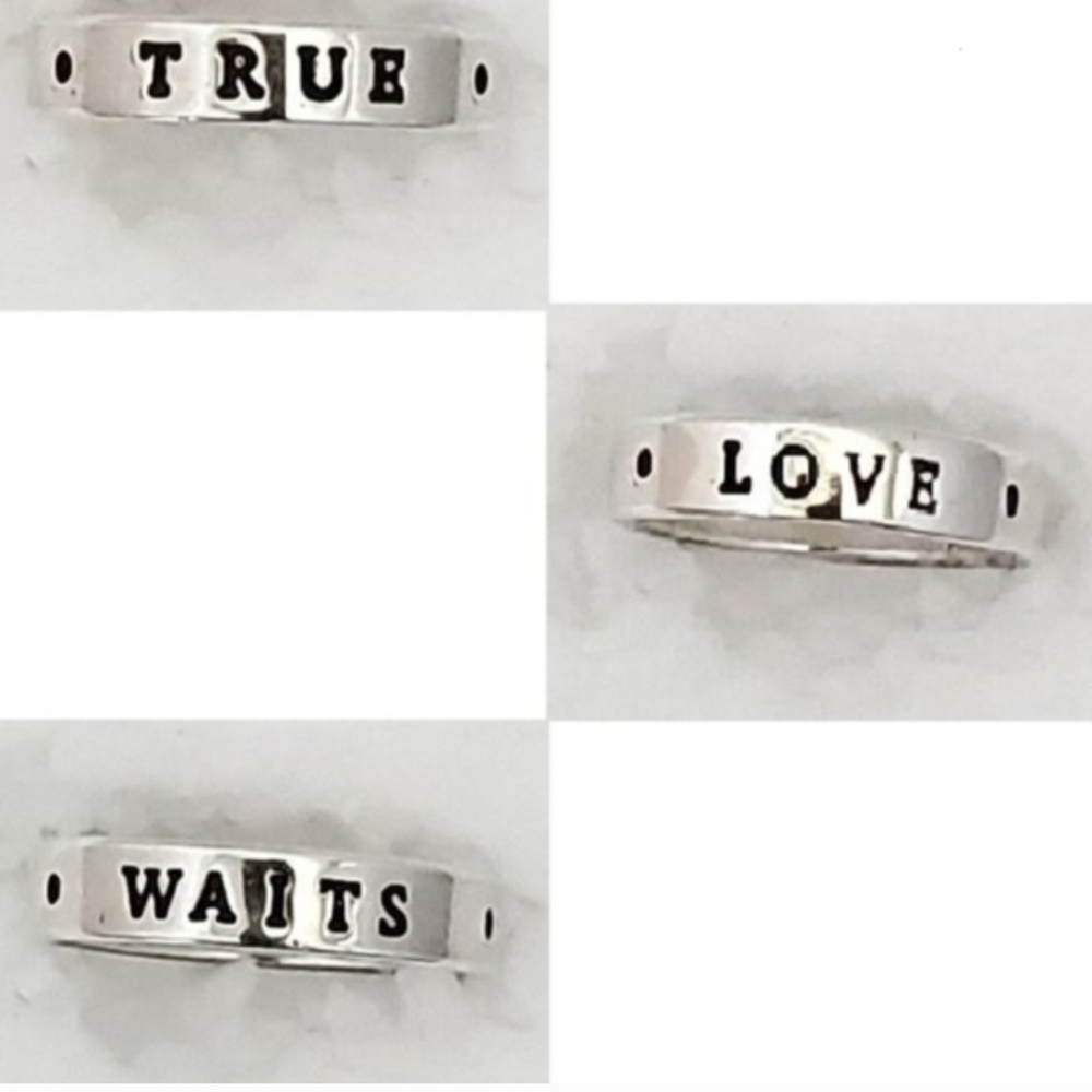 Silver 'True Love Waits' RingBob Siemon Designs Size 8